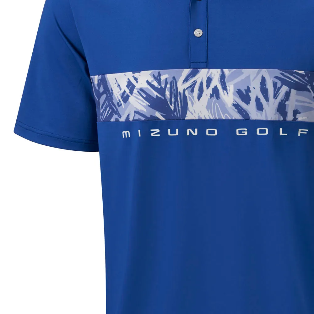 Mizuno Cali Stripe Polo Shirt - Blue Fearlessly You Chase What Moves You