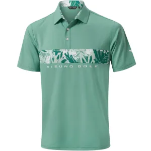 Mizuno Cali Stripe Polo Shirt - Canton Green Unleash Your Power