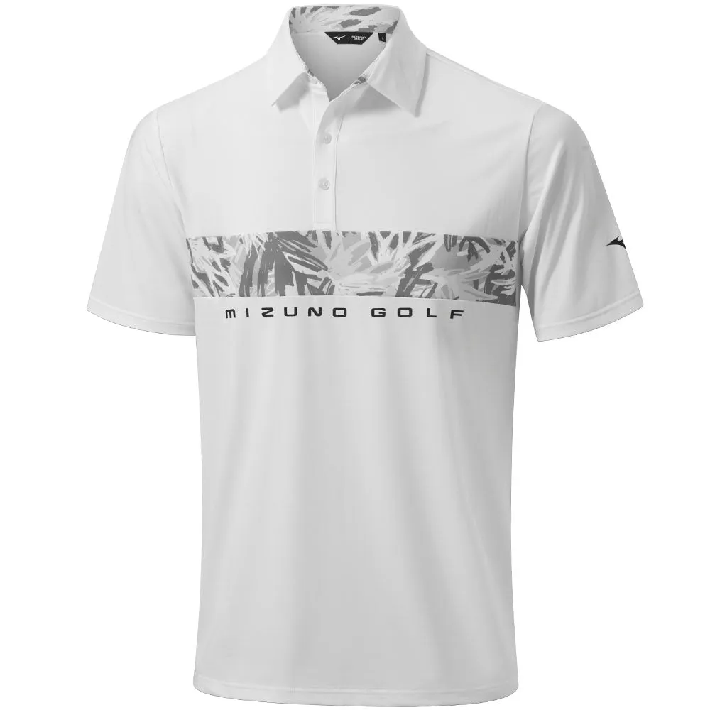 Mizuno Cali Stripe Polo Shirt - White Budget Friendly