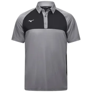 Mizuno Contrast Polo Shirt - Charcoal Winter Sale