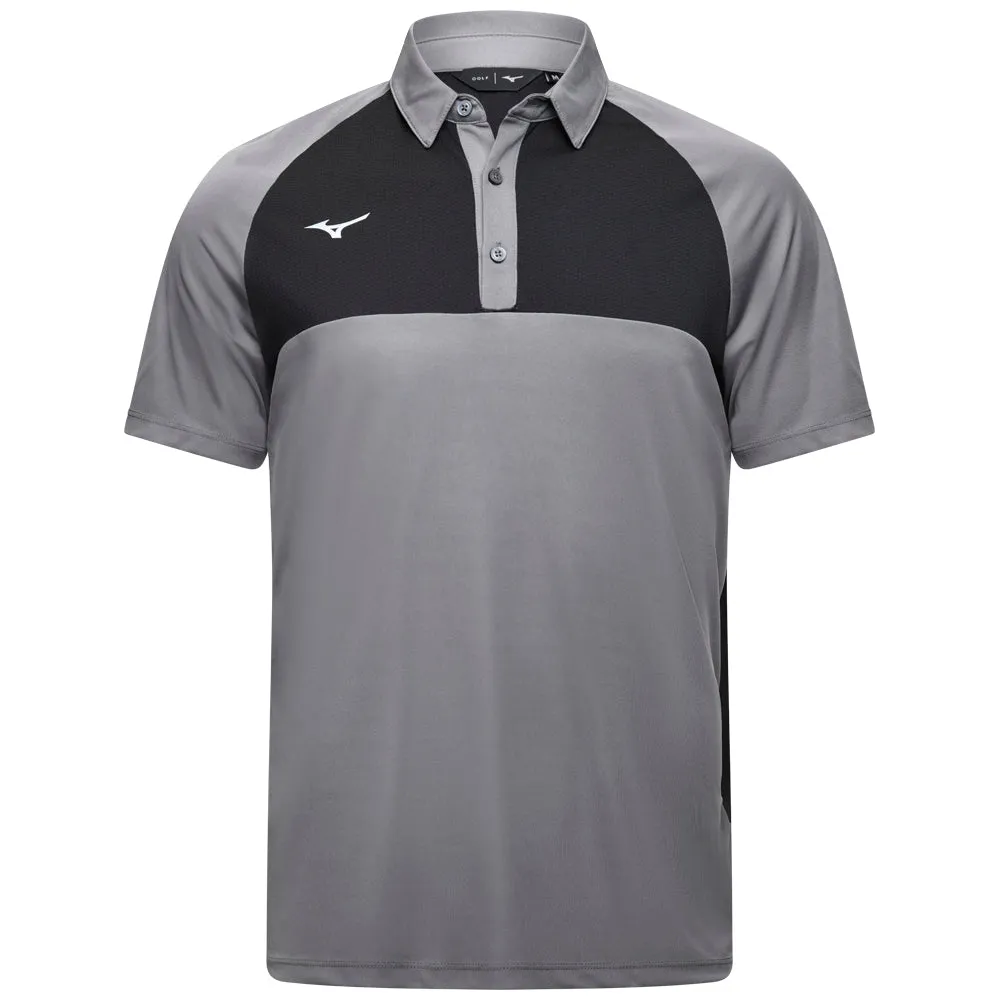 Mizuno Contrast Polo Shirt - Charcoal Winter Sale