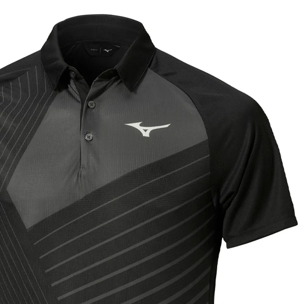 Walk Tall Step Out Boldly Mizuno Dash Polo Shirt - Black
