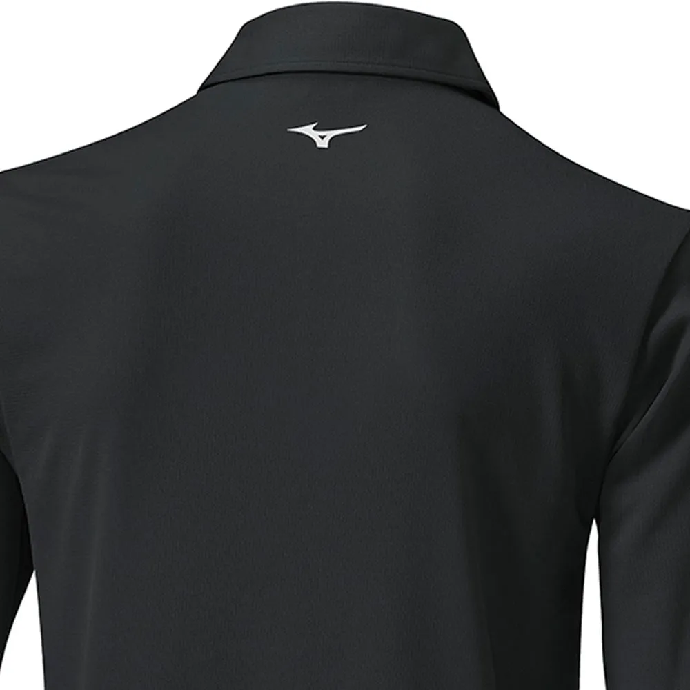 Mizuno Elite Long Sleeve Polo Shirt - Black Confidence Starts Here Loud Looks, Smooth Moves
