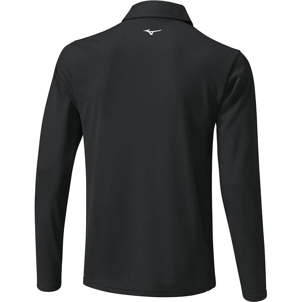 Valentine's Day Sale Own the Streets Mizuno Elite Long Sleeve Polo Shirt - Black