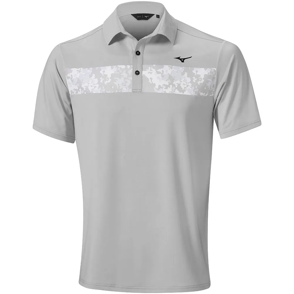 Mizuno Floral St Polo Shirt - Grey Black Friday Deal Autumn Sale
