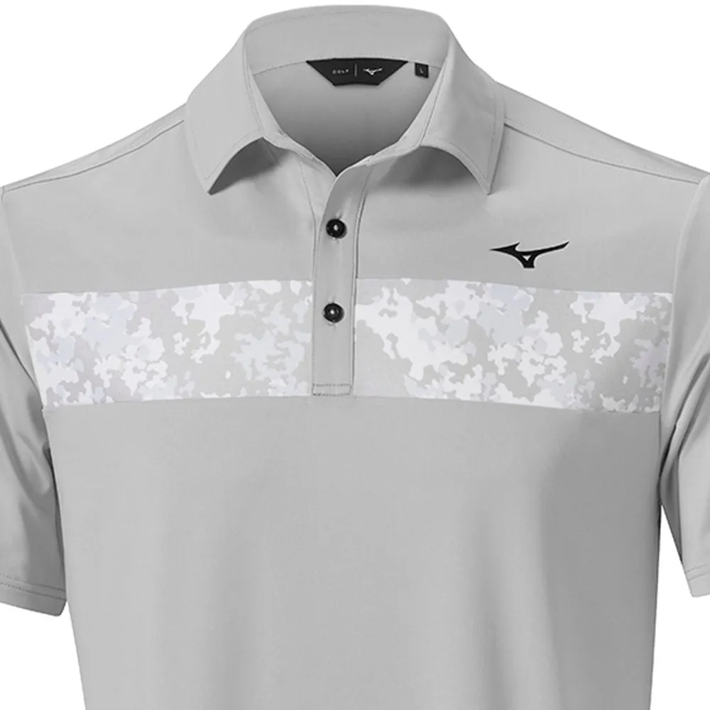 Mizuno Floral St Polo Shirt - Grey Be Unstoppable
