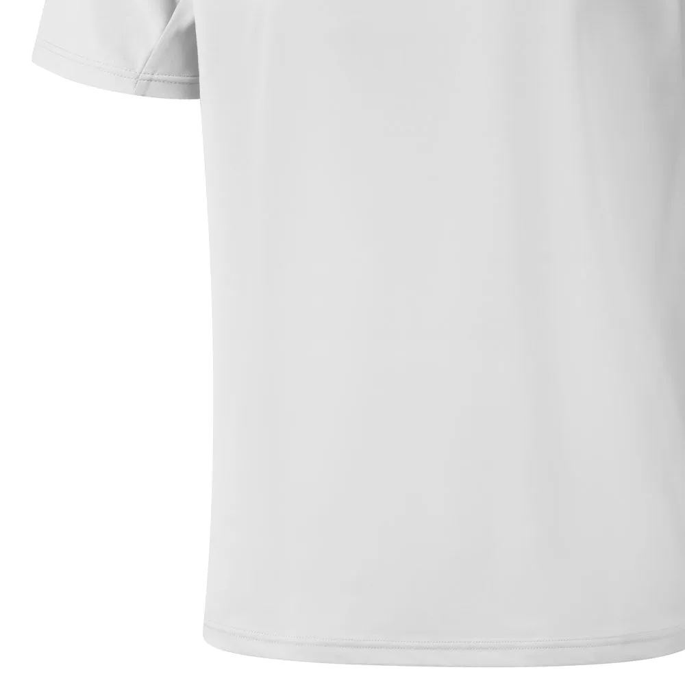 All Eyes on You Power Every Step Mizuno Laser Rb Polo Shirt - White