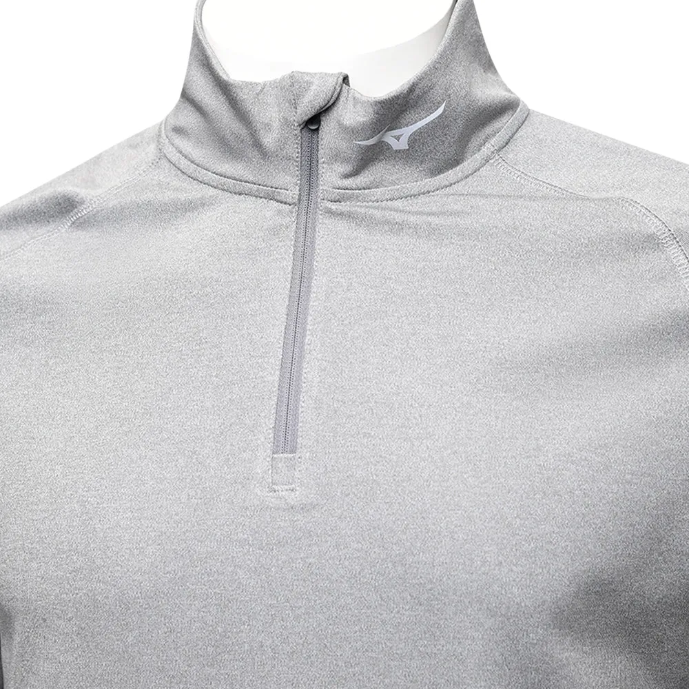 Performance Unleashed Mizuno Melange 1/4 Zip Pullover - Charcoal
