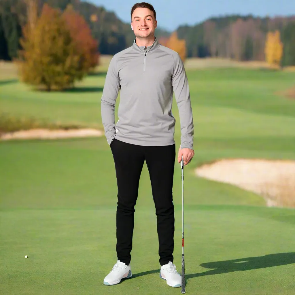 Mizuno Melange 1/4 Zip Pullover - Charcoal Fearlessly You