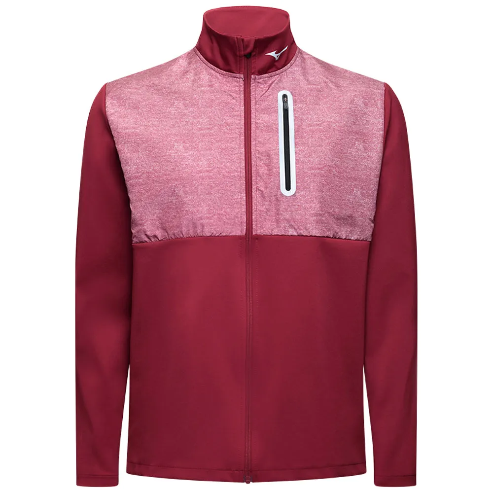 Mizuno Melange Reflect Jacket - Burgundy Feel the Energy Gear Up and Go
