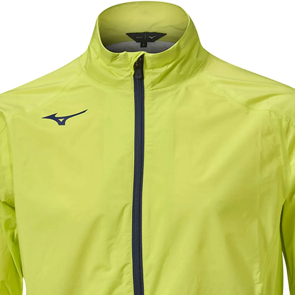 Stride with Confidence Step Out Boldly Mizuno Nexlite Flex Waterproof Jacket - Lime Yellow