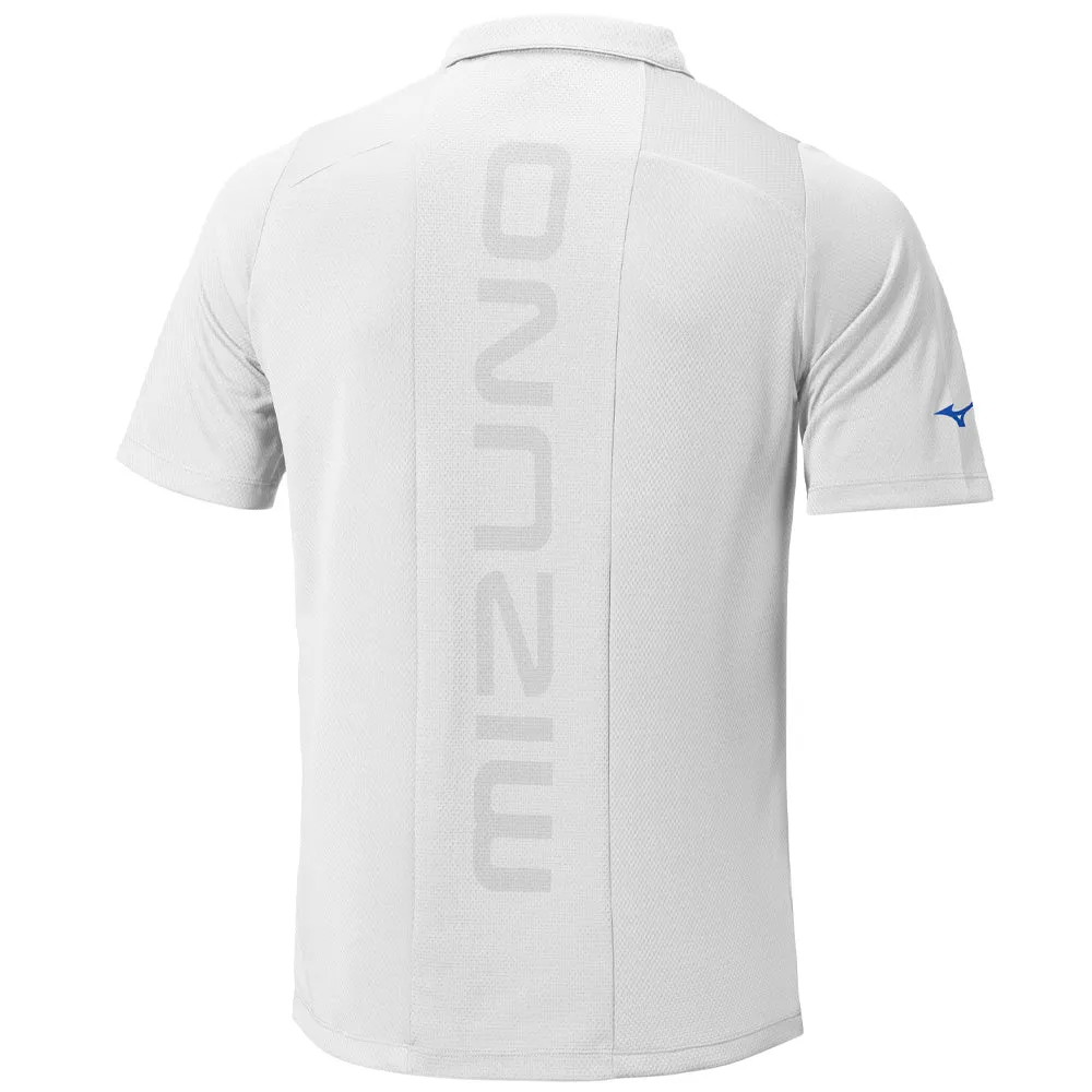 Mizuno Tech Polo Shirt - White Walk Loud