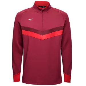 Lead with Style Designed to Dominate Mizuno V Stripe 1/4 Zip Pullover - Burgundy