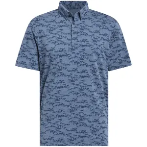 Easter Sale Adidas Go-To Print Polo Shirt - Arctic Night