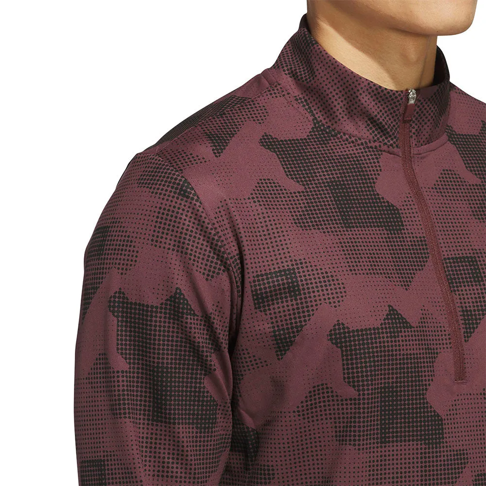 Adidas Go-To Printed 1/4 Zip Pullover - Aurora Ruby Christmas Eve Sale