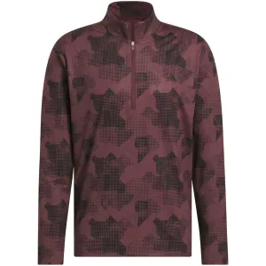Unleash Your Power Command Attention Adidas Go-To Printed 1/4 Zip Pullover - Aurora Ruby