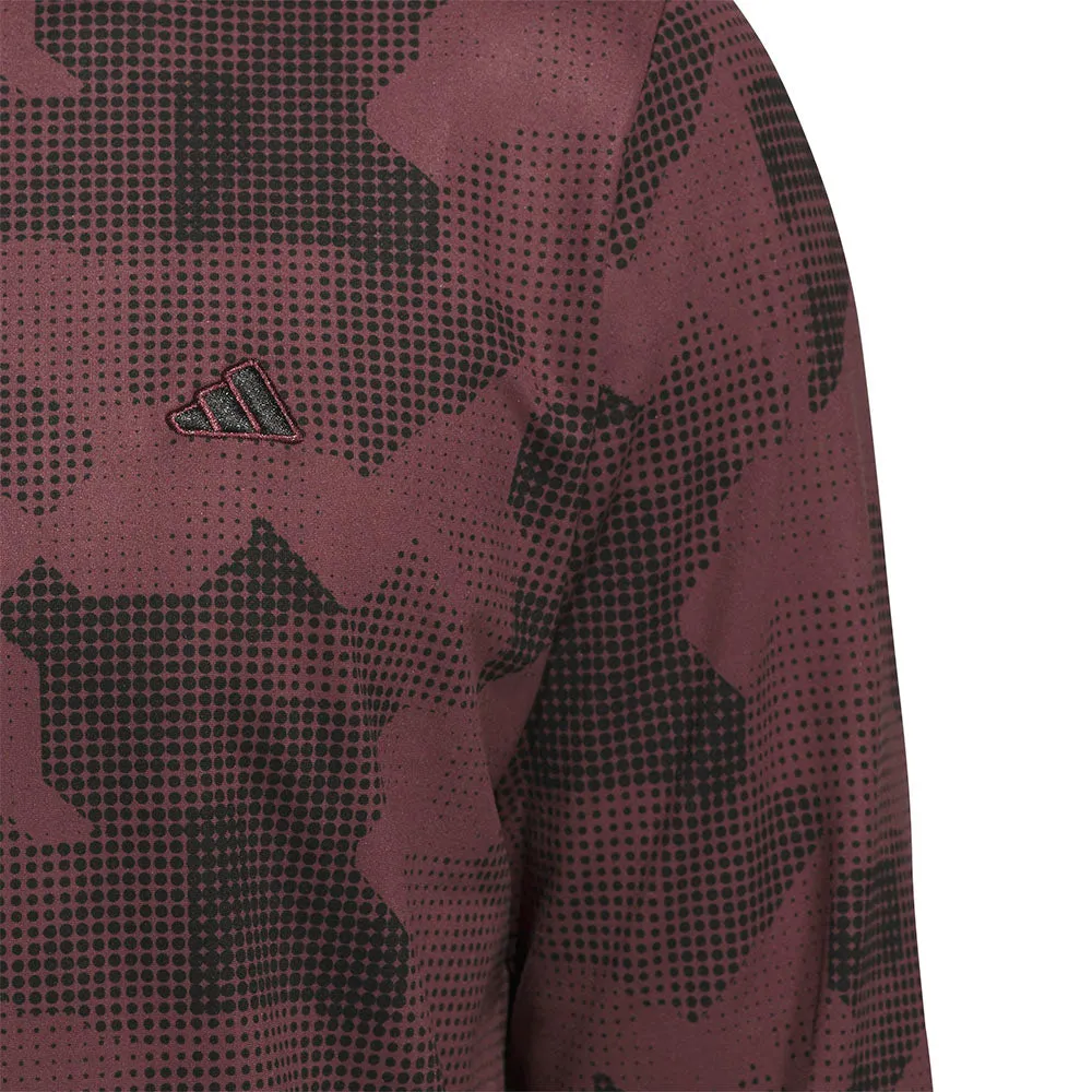 Fuel Your Fire Adidas Go-To Printed 1/4 Zip Pullover - Aurora Ruby