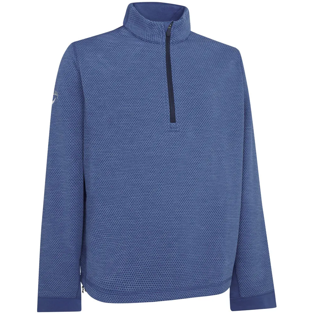 Rise Every Time Callaway 1/4 Zip Hex Fleece - Med Galaxy Heather