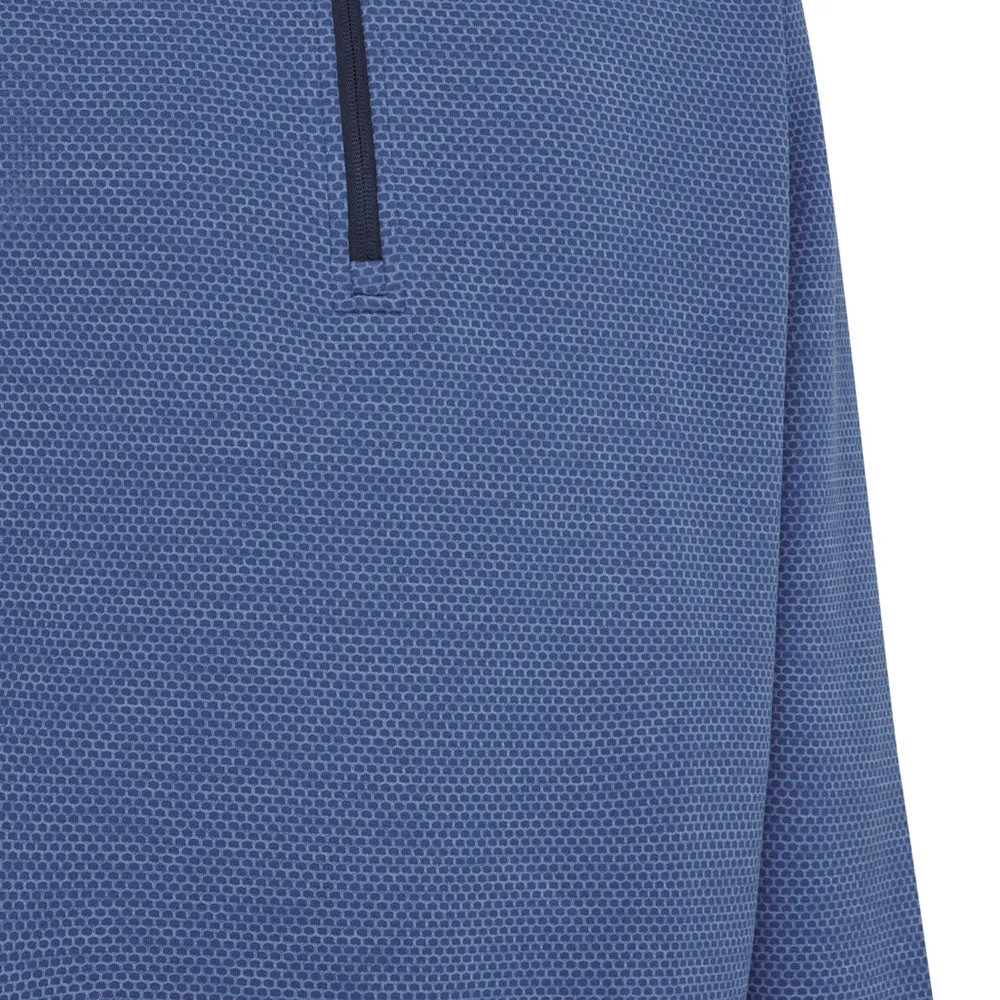 Callaway 1/4 Zip Hex Fleece - Med Galaxy Heather Empower Your Journey
