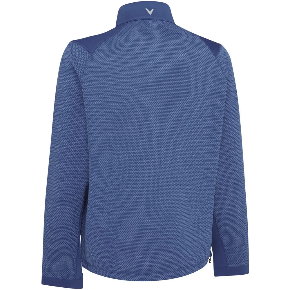 Callaway 1/4 Zip Hex Fleece - Med Galaxy Heather Made to Move