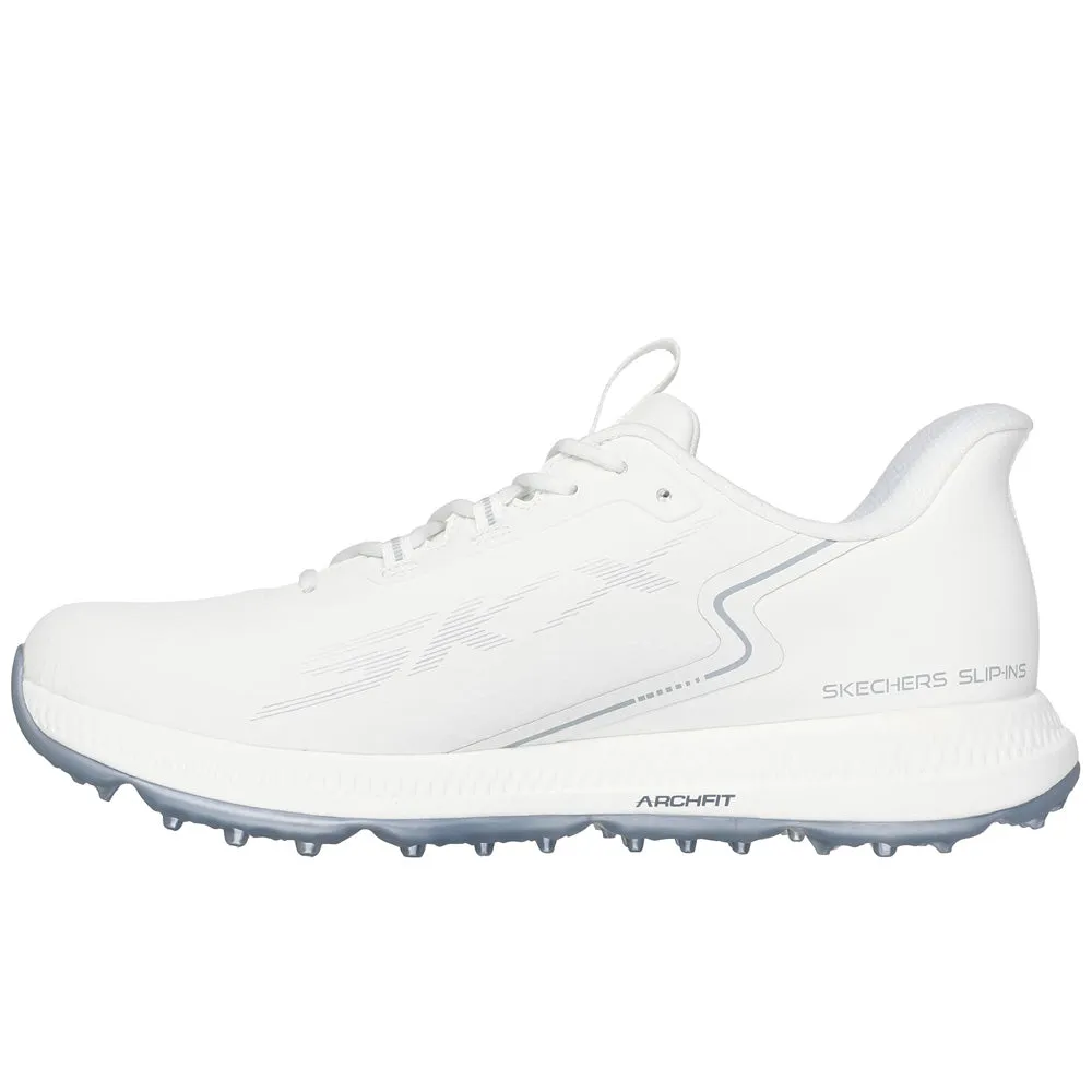 Memorial Day Sale Step into the Beat Skechers Go Golf Elite 6 Ladies Spikeless Waterproof Shoes - White