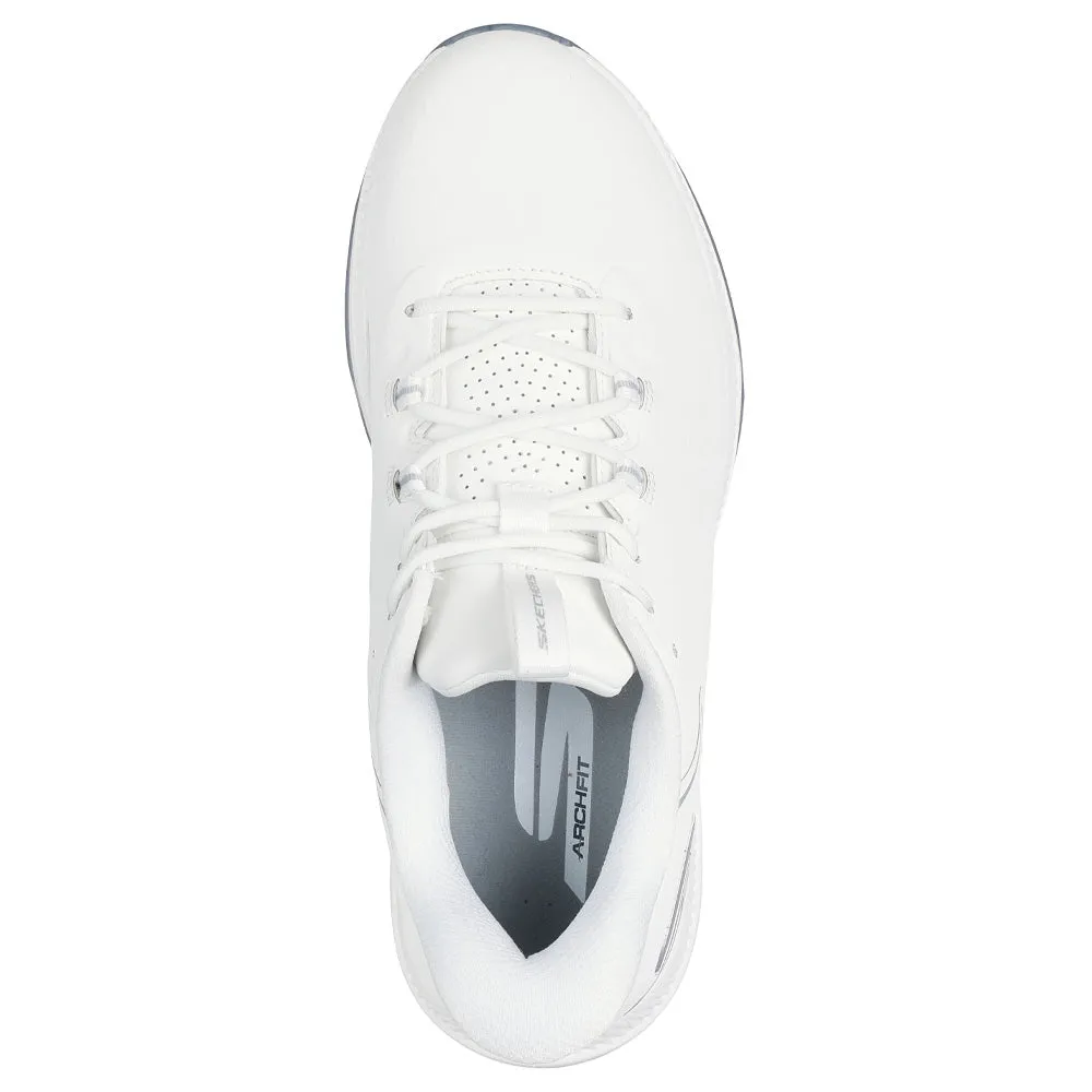 Step Into Strength Born to Stand Out Skechers Go Golf Elite 6 Ladies Spikeless Waterproof Shoes - White