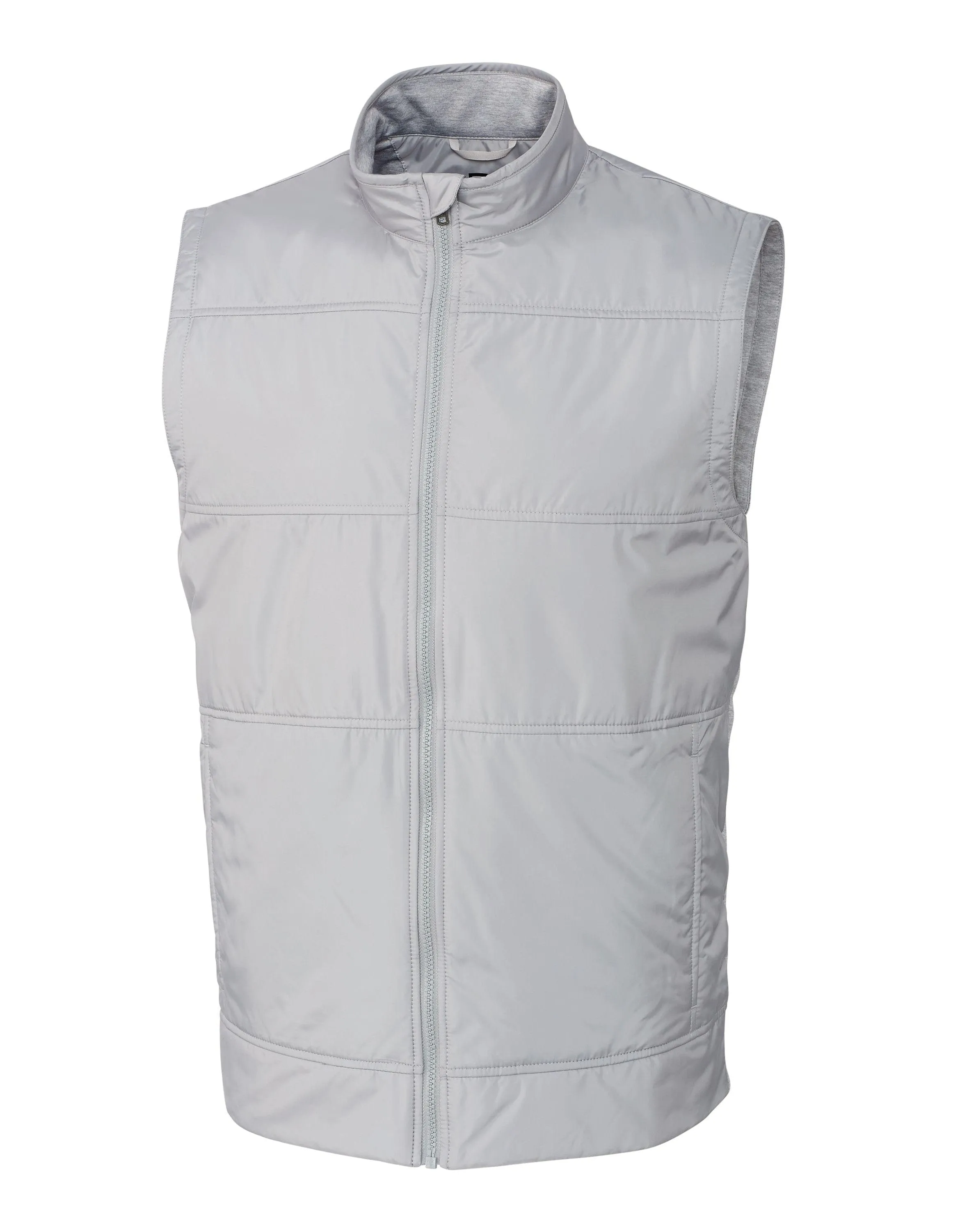 Designed to Dominate Hit Your Next Level Cutter & Buck - Men'S Stealth Hybrid Quilted Windbreaker Vest