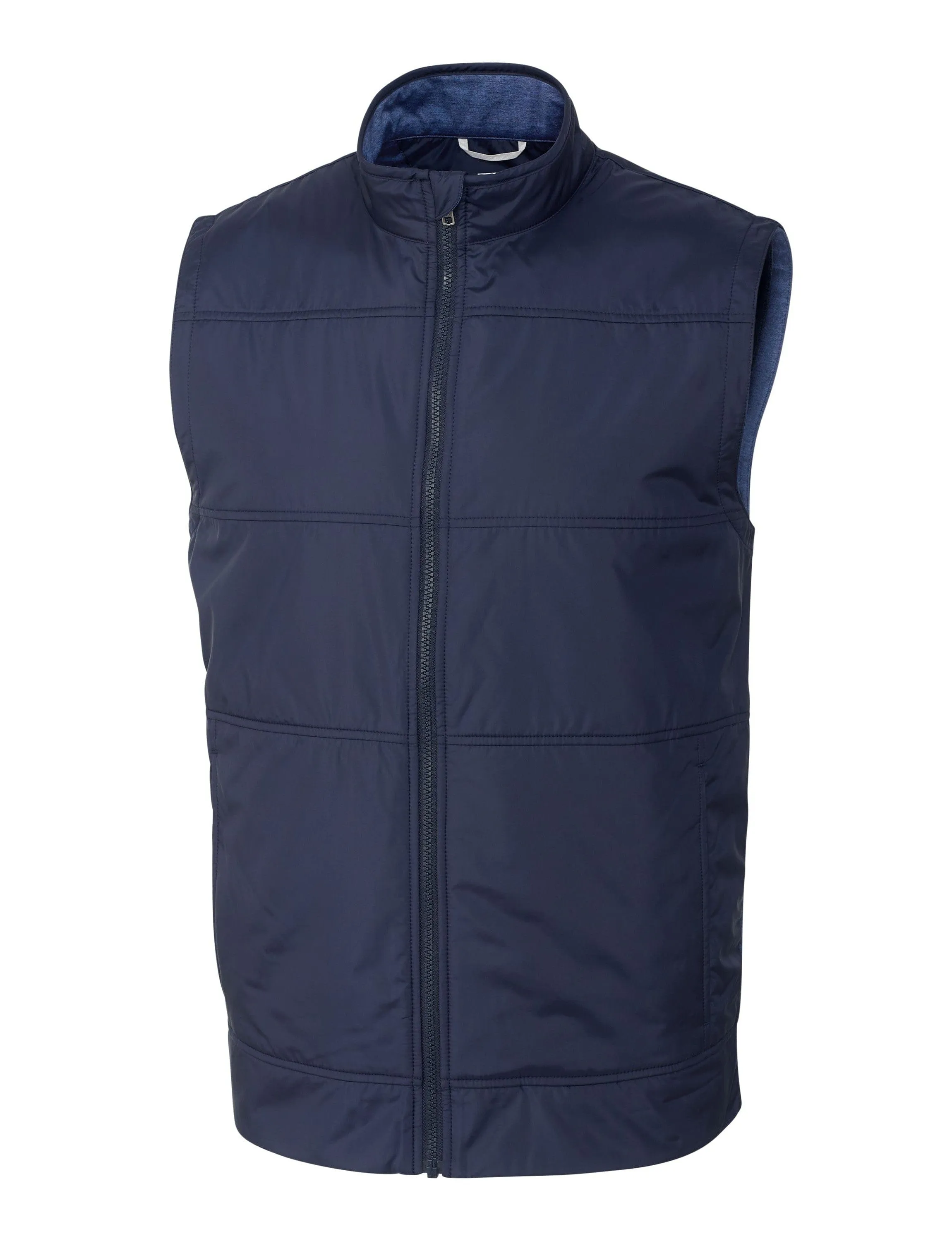 Cutter & Buck - Men'S Stealth Hybrid Quilted Windbreaker Vest Game-Changer Footwear