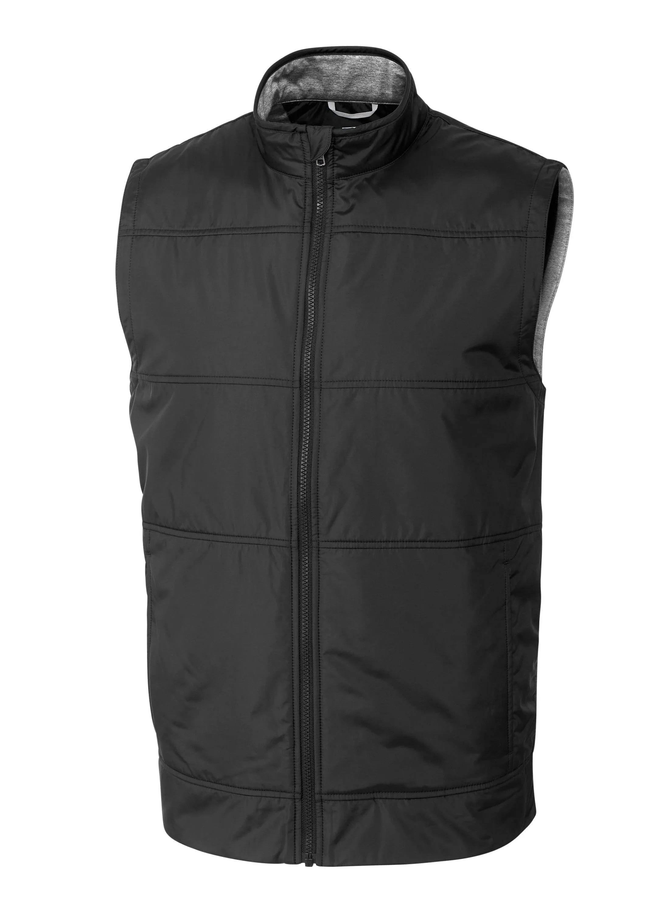 Economical Christmas Eve Sale Cutter & Buck - Men'S Stealth Hybrid Quilted Windbreaker Vest