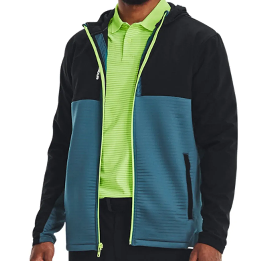 Under Armour Storm Daytona Full Zip Hoodie - Black/Static Blue Limited Time Offer
