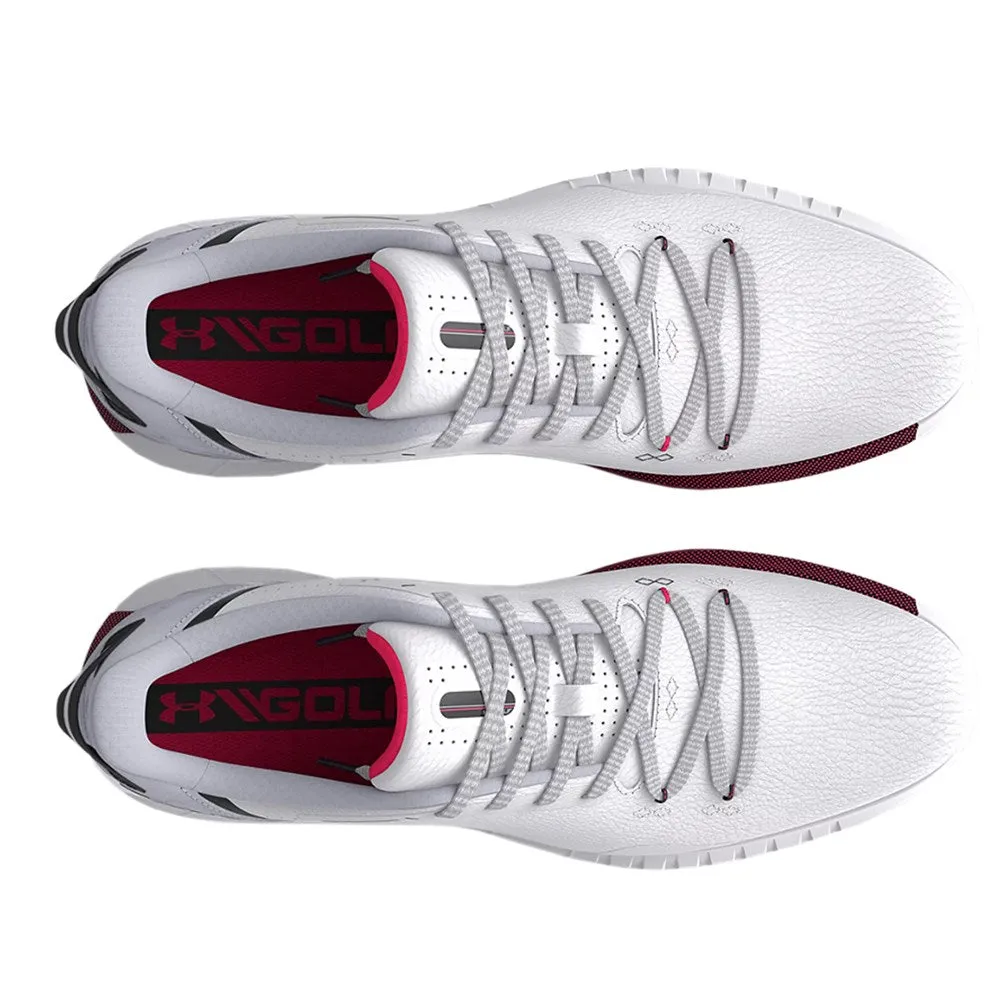 Feel the Energy Under Armour Hovr Drive Spikeless Wide (E) Golf Shoes - White/Mod Grey