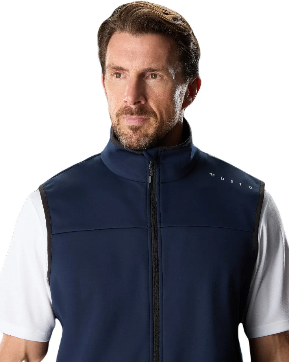 Musto Evo Crew Softshell Vest Brushed Cotton Shirts Men