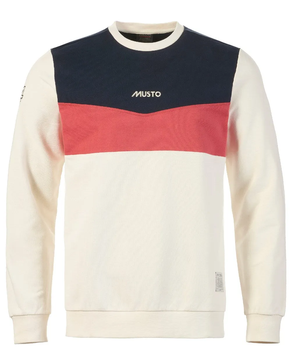 Musto Mens 64 Tri Colour Sweatshirt Warm Sweatshirts for Men