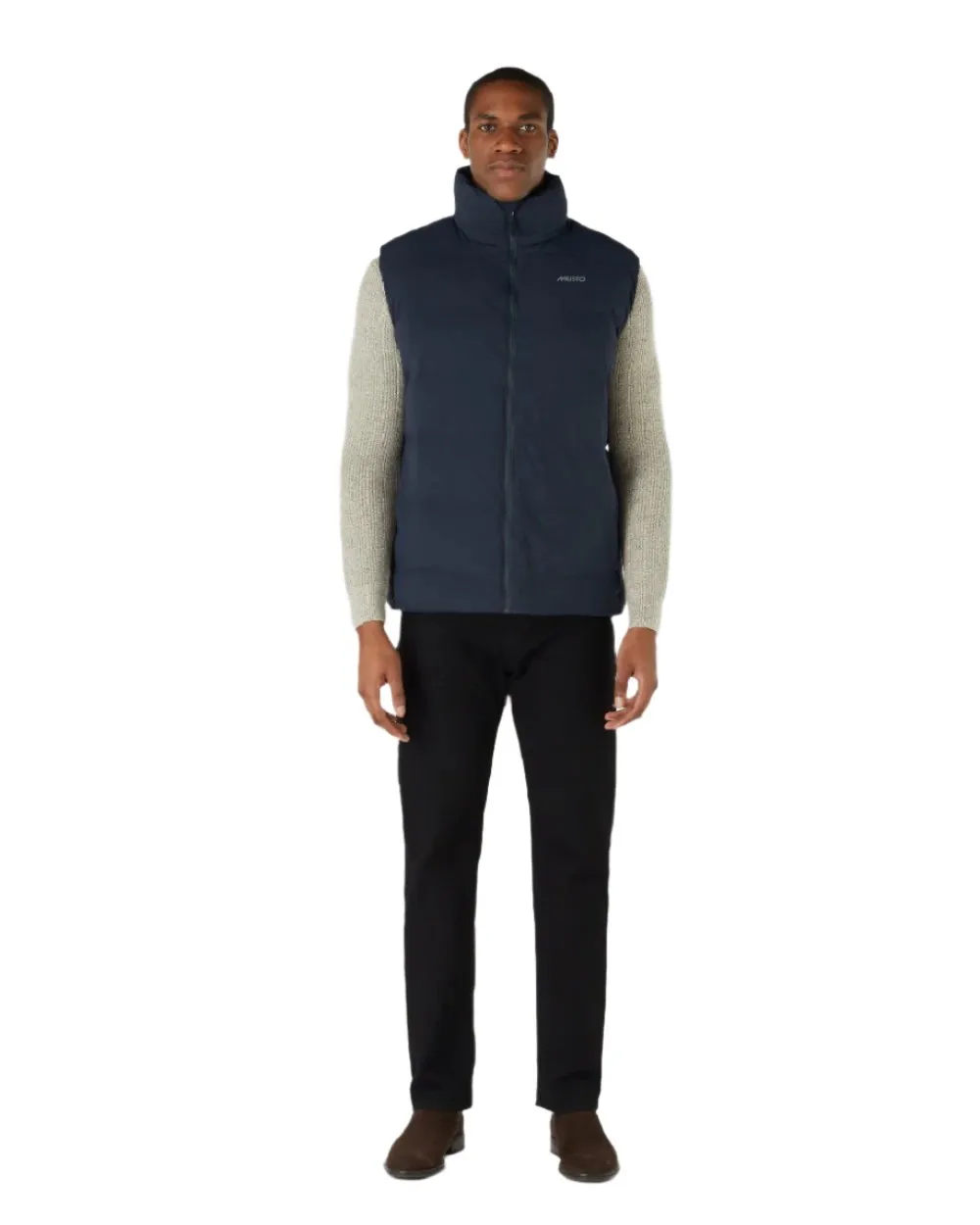 Musto Mens Active Puffer Vest Tartan Plaid Shirts Men