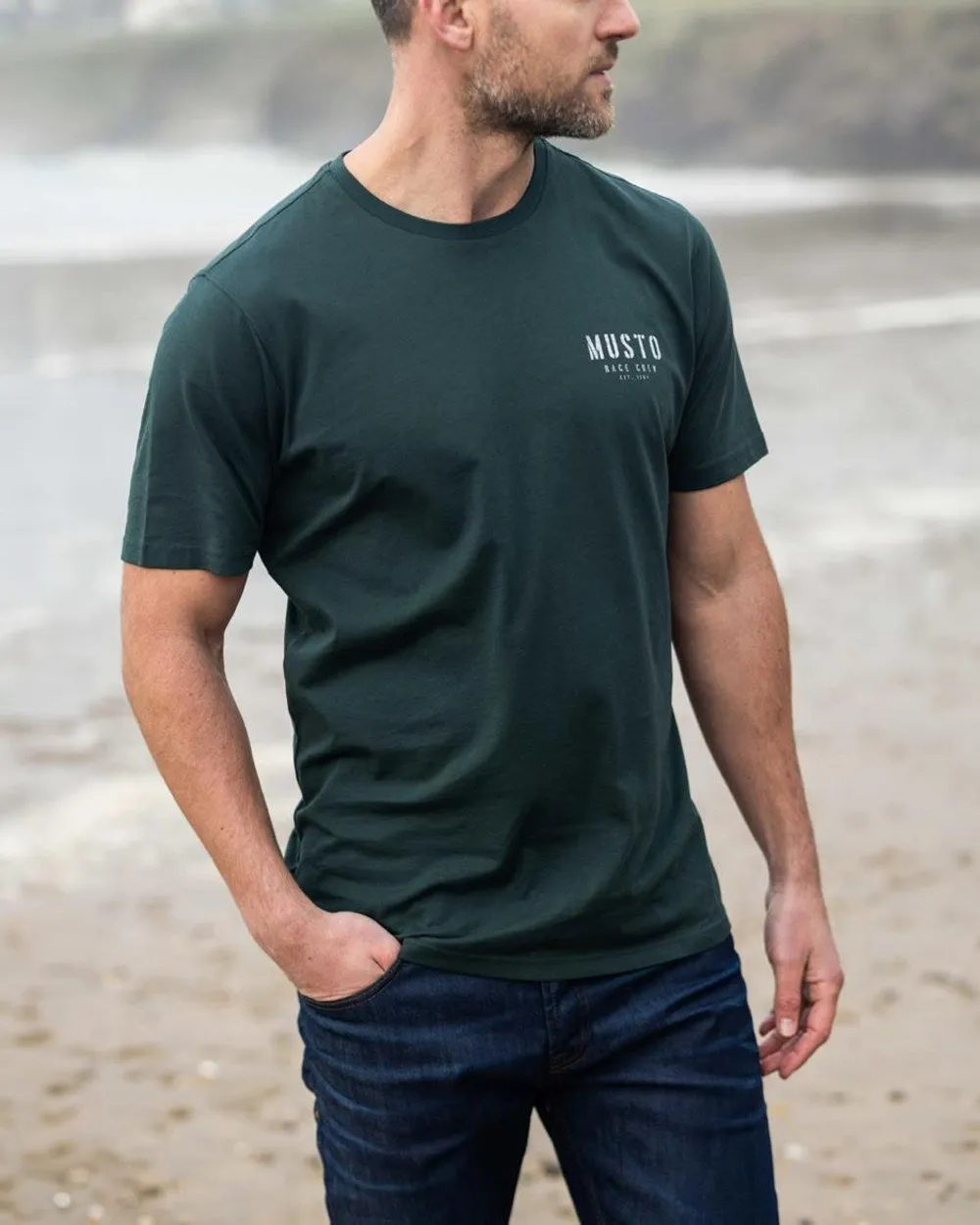 Musto Mens Heritage Short Sleeve T-Shirt Sailing Logo T-shirts