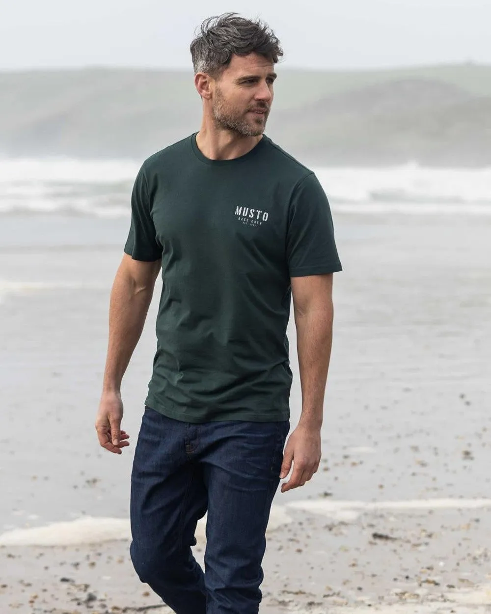 Musto Mens Heritage Short Sleeve T-Shirt Sailing Logo T-shirts