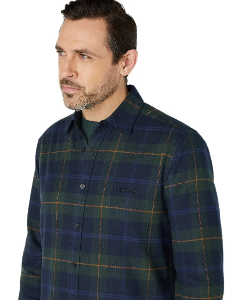 Musto Mens Long Sleeve Plaid Shirts Musto Sport Shirts