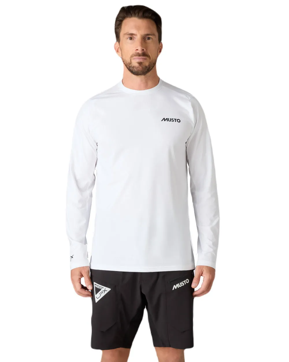 Musto Mens LPX Cooling Long Sleeve T-Shirt Sailing Logo T-shirts