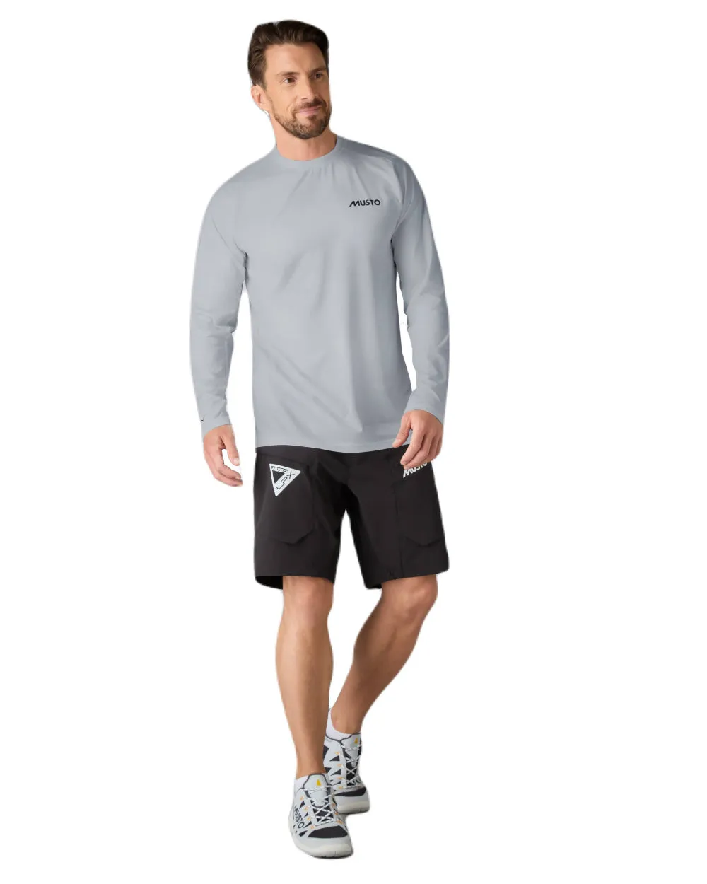 Musto Mens LPX Cooling Long Sleeve T-Shirt Sailing Logo T-shirts