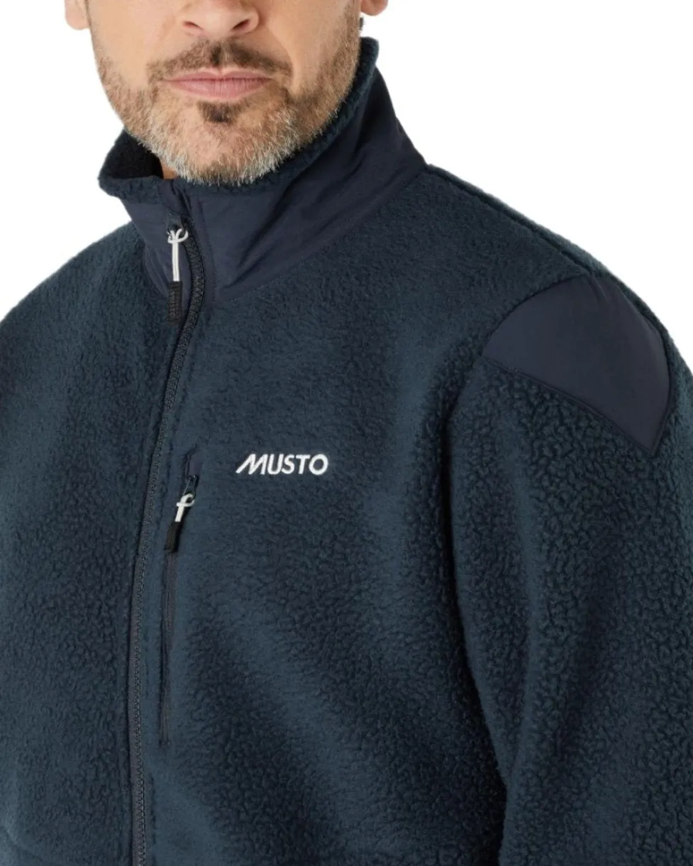 Musto Mens Nautic Full Zip Pile Fleece Sailing Fleece Layers