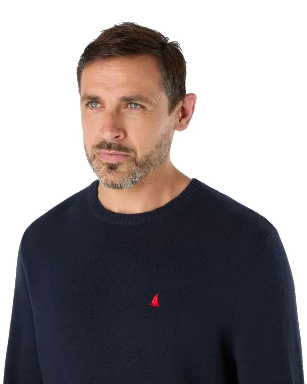 Musto Mens Original Crew Knit Sweater Crew Neck Wool Sweater