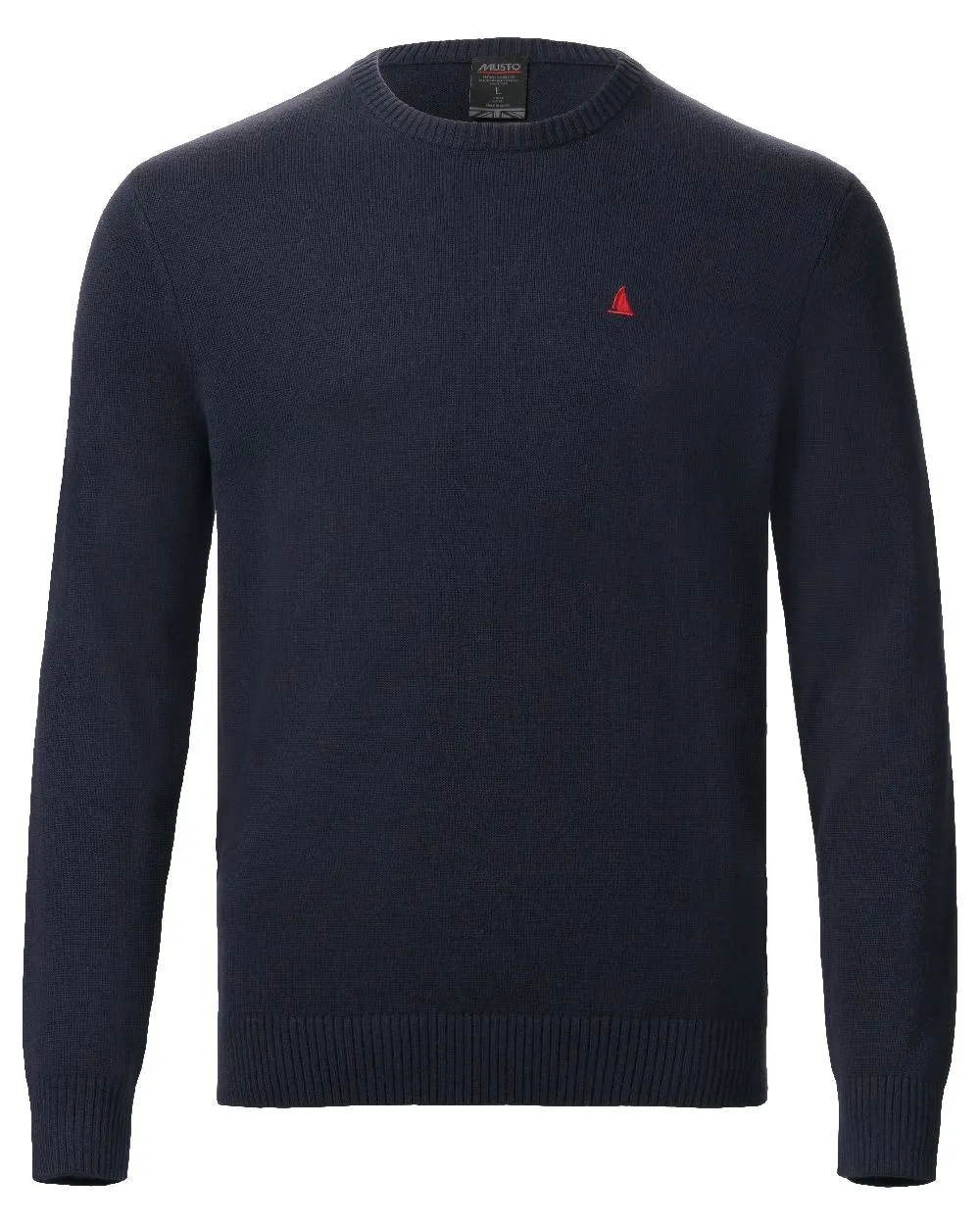 Musto Mens Original Crew Knit Sweater Lambswool Crew Sweaters