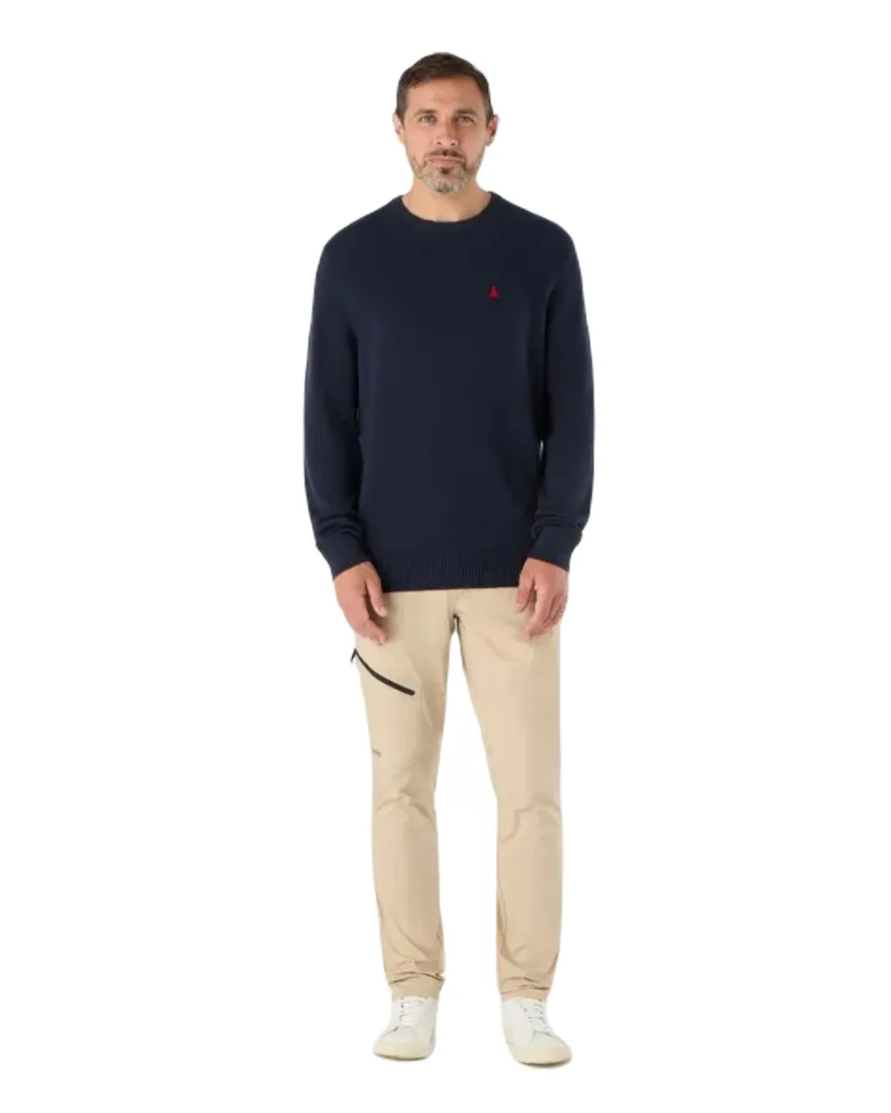 Musto Mens Original Crew Knit Sweater Crew Neck Wool Sweater