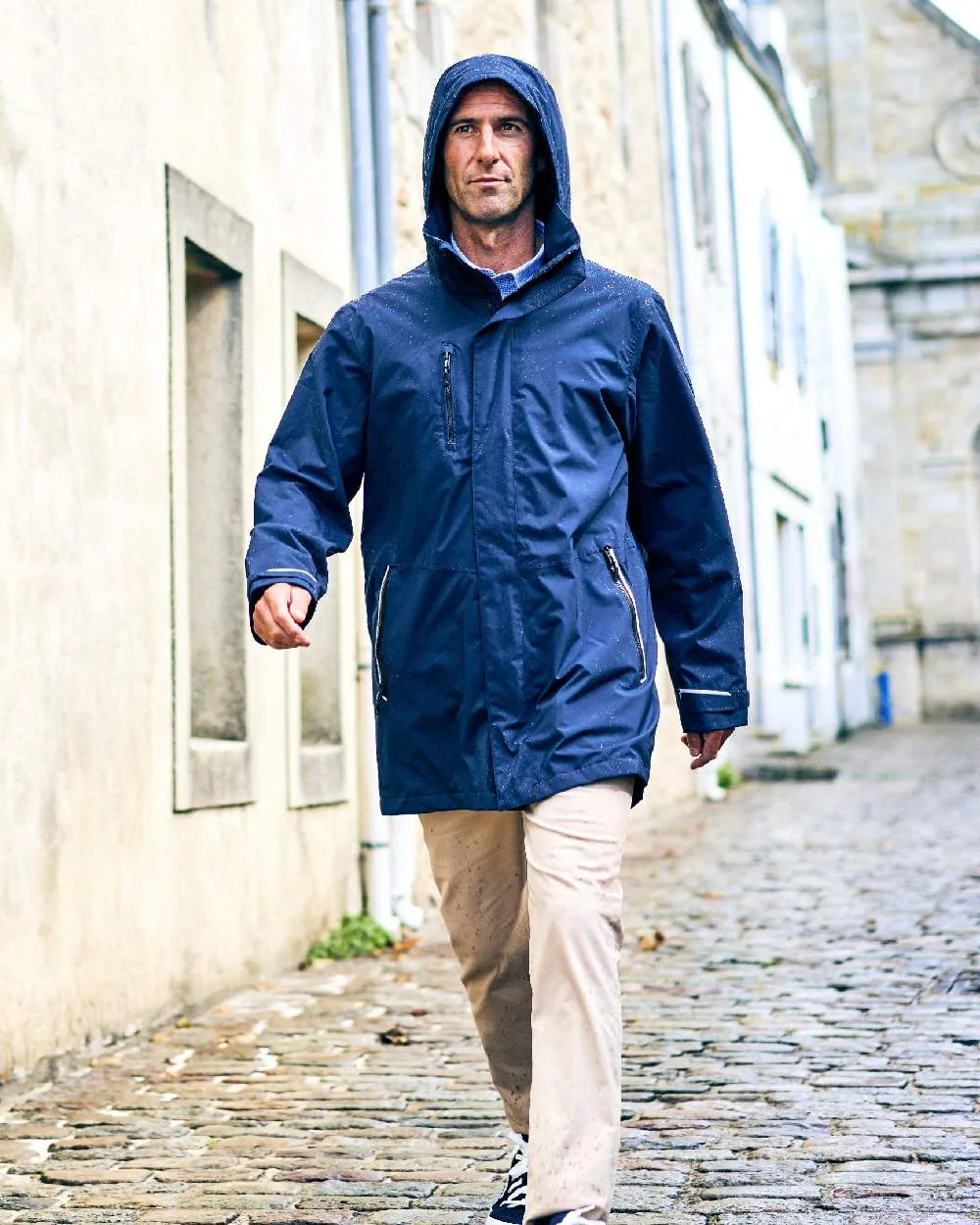 Musto Sardinia Long Rain Jacket Waterproof Windbreaker Men