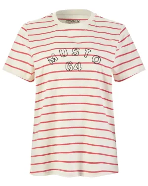 Musto Womens Classic Striped Short Sleeve T-Shirt Sailing Graphic Tees