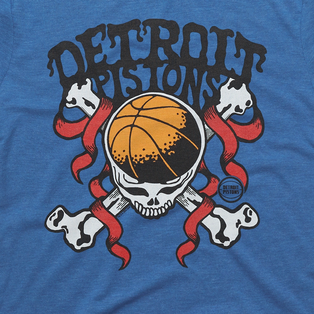 NBA x Grateful Dead x Pistons Skull