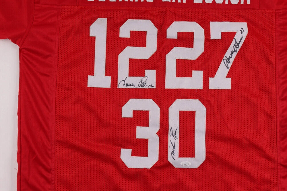 Nebraska Cornhuskers Mike Rozier, Irving Fryar & Turner Gill Signed Jersey  JSA