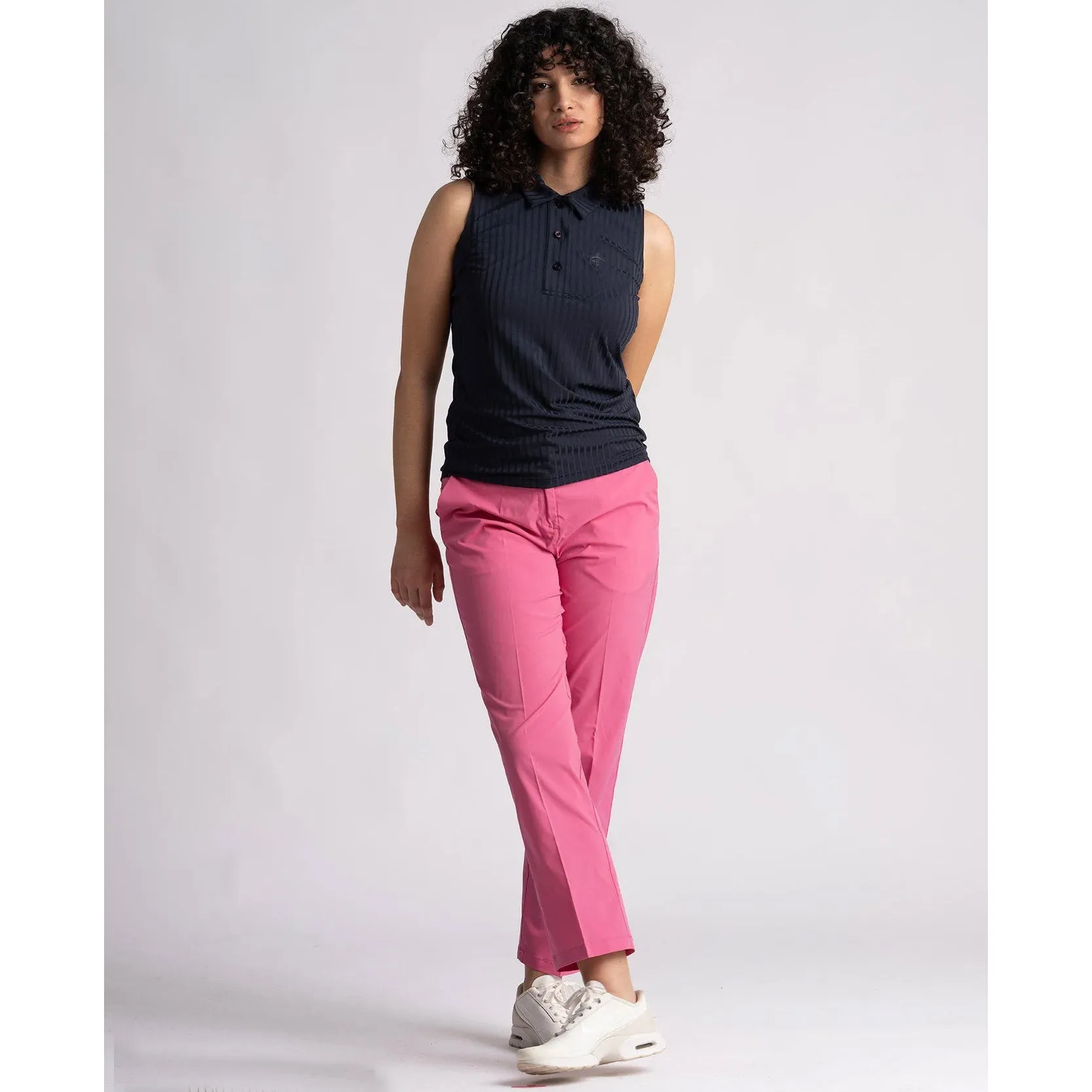 Cross Women'S Andrea Sleeveless Polo Golf Shirt - Navy Gear Up and Go Game-Changer Footwear