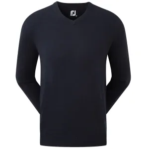 Footjoy Wool Blend V-Neck Pullover - Navy Own Every Step