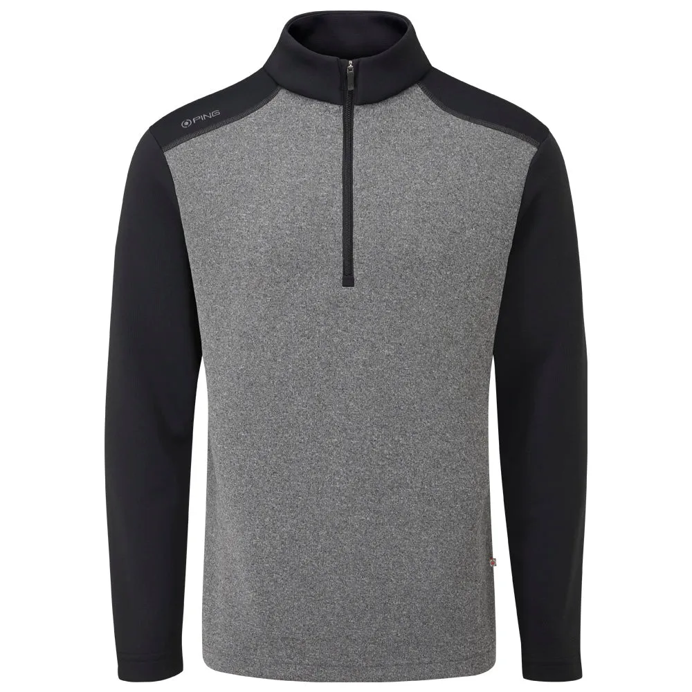 Ping Ramsey 1/2 Zip Pullover - Black Marl/Black Black Friday Sale